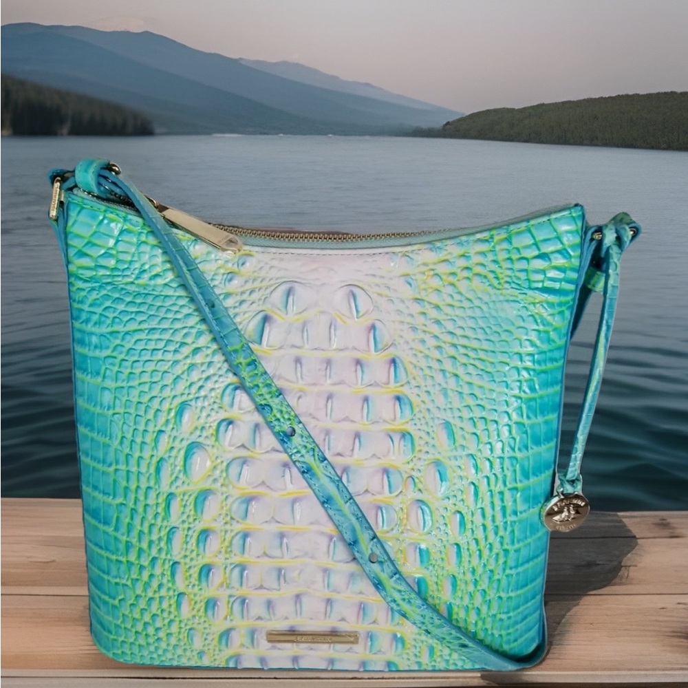 SOLD! π BRAHMIN KATIE COTTON CANDY π OMBRE CROSSBODY SHOULDER BAG ππ - Picture 2 of 16